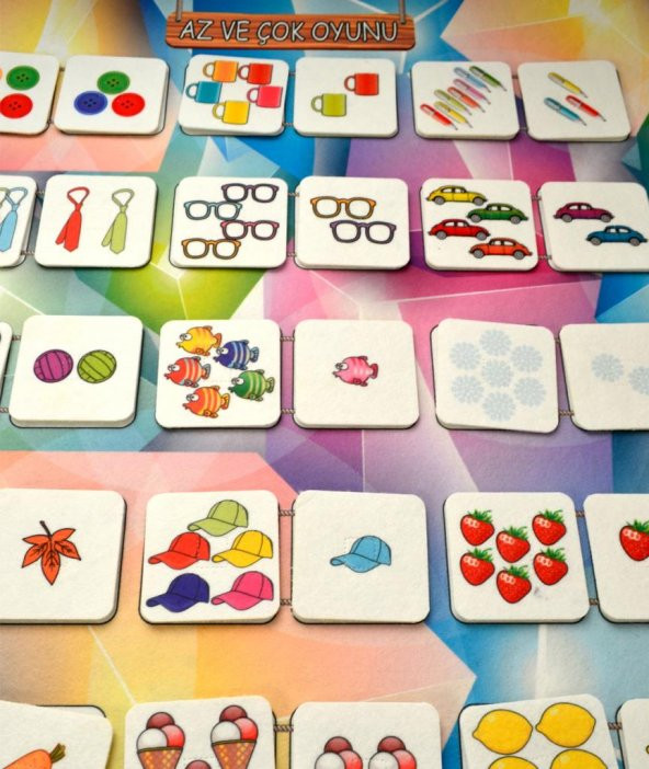 2 Set - 57 Parça   Az, Çok Oyunu ve Sıradakini Biliyorum (Kış) Keçe Duvar Panoları - Resim 5