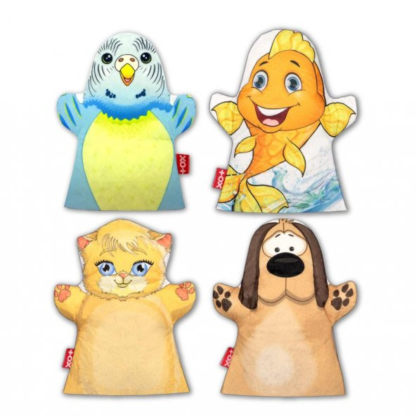 4 Parça  Evdeki Dostlarımız El Kukla Set ürün görseli 1