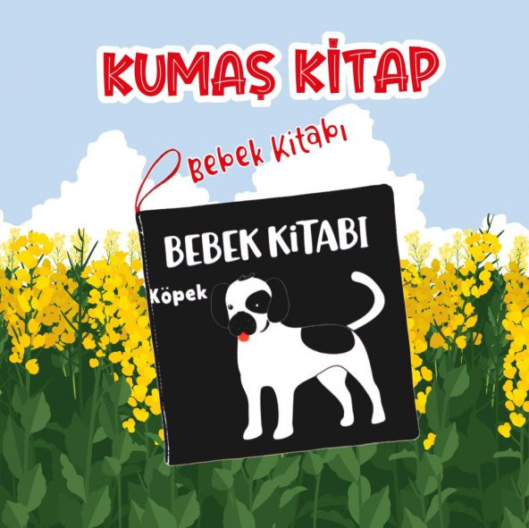 Siyah Beyaz Evcil Hayvanlar Kumaş Sessiz Kitap T137 - Bez Kitap - 2
