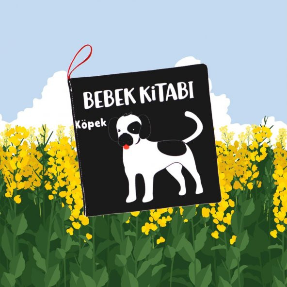 Siyah Beyaz Evcil Hayvanlar Kumaş Sessiz Kitap T137 - Bez Kitap - 5