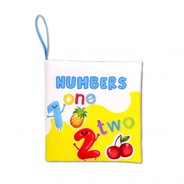 İngilizce Rakamlar Kumaş Sessiz Kitap E128 - Bez Kitap ürün görseli 1