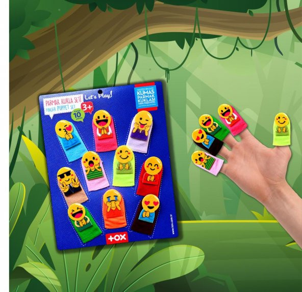 Emojiler 10 Parça Parmak Kukla T106 - 5