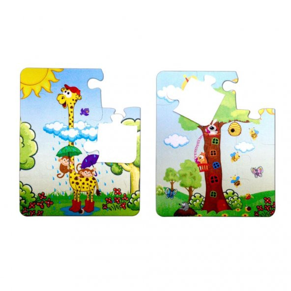 Zürafa 3+ Keçe Yapboz - 3 Yaş Puzzle T043