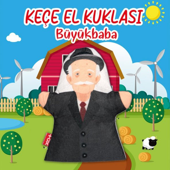 Büyükbaba Aile Bireyleri Keçe El Kukla T332 - Resim 2
