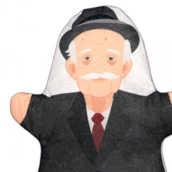 Büyükbaba Aile Bireyleri Keçe El Kukla T332 - Resim 3