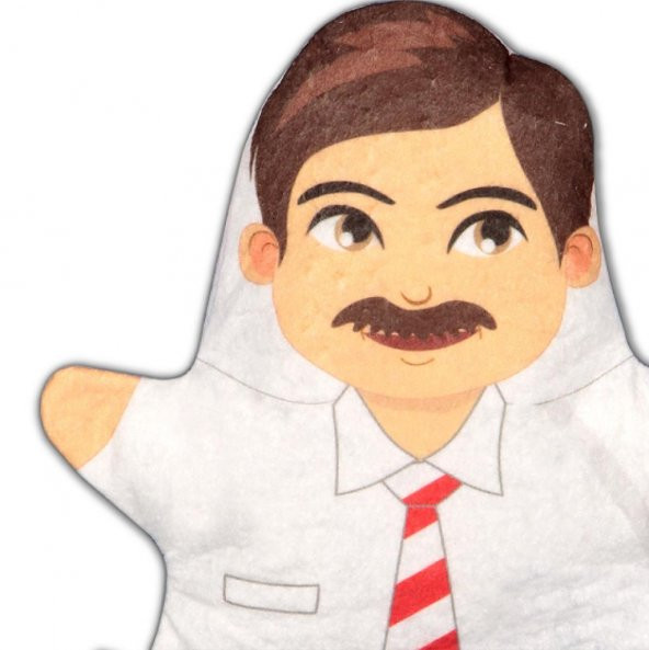 Baba Aile Bireyleri Keçe El Kukla T340 - Resim 3