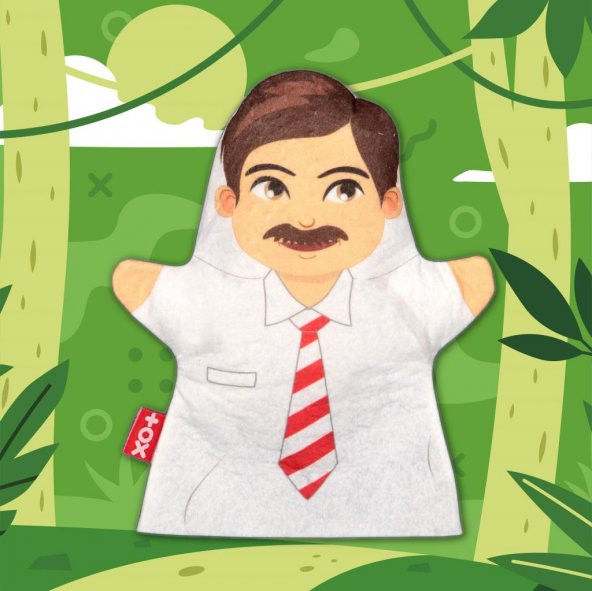 Baba Aile Bireyleri Keçe El Kukla T340 - Resim 5