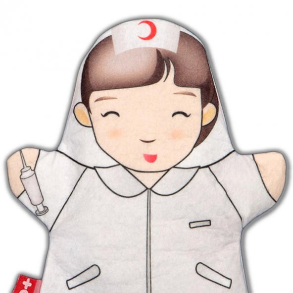 Hemşire Meslekler Keçe El Kukla T323 - Resim 3