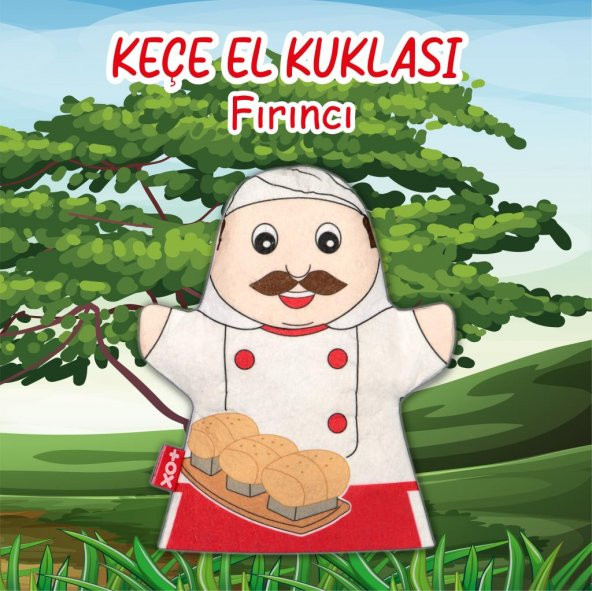 Fırıncı Meslekler Keçe El Kukla T325 - Resim 2