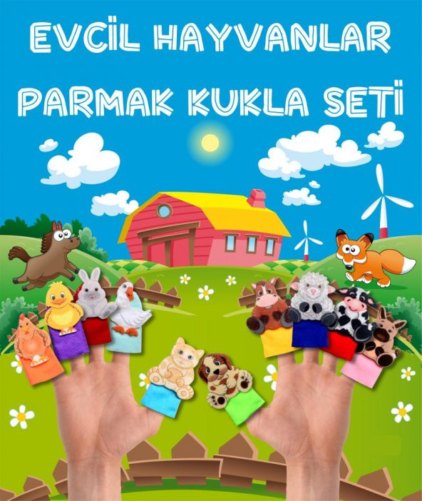 Evcil Hayvanlar 10 Parça Parmak Kukla T772 - Resim 3