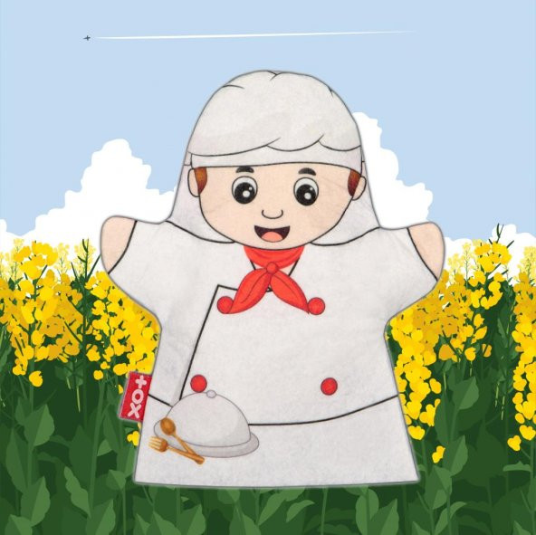 Aşçı Meslekler Keçe El Kukla T326 - Resim 5