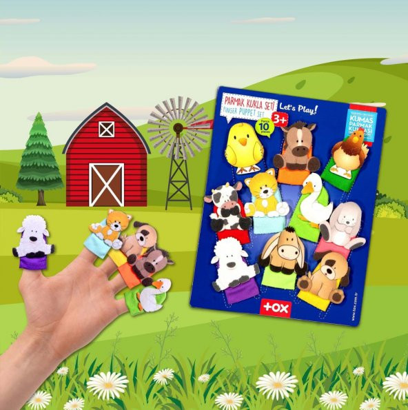 Evcil Hayvanlar 10 Parça Parmak Kukla T771 - Resim 5