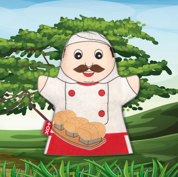 Fırıncı Meslekler Keçe El Kukla T325 - Resim 5