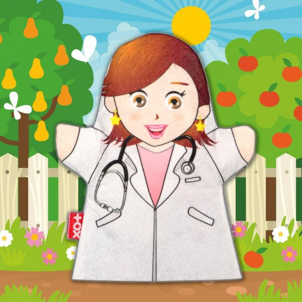 Doktor Meslekler Keçe El Kukla T327 - Resim 5