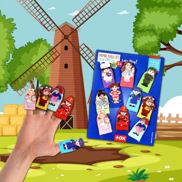 Meslekler 10 Parça Parmak Kukla T762 - Resim 5