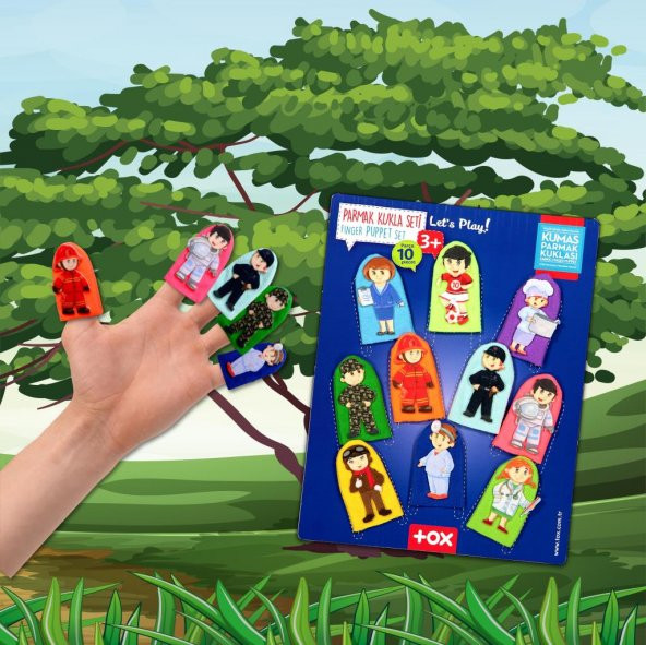 Meslekler 10 Parça Parmak Kukla T761 - Resim 5