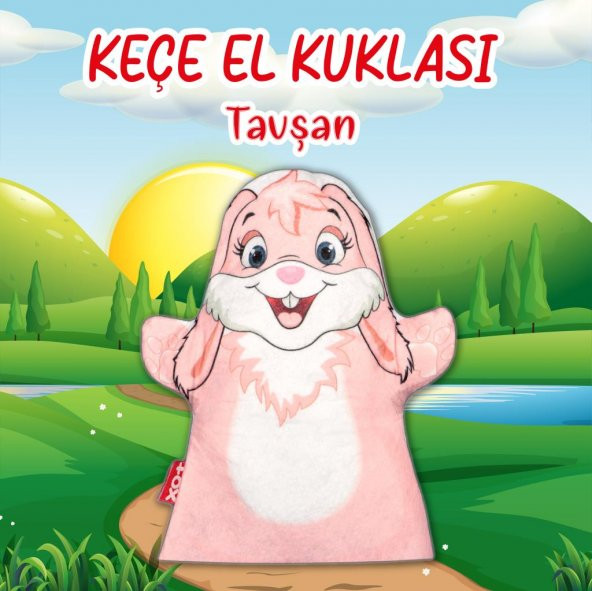 Tavşan Evcil Hayvanlar Keçe El Kukla T316 - Resim 2