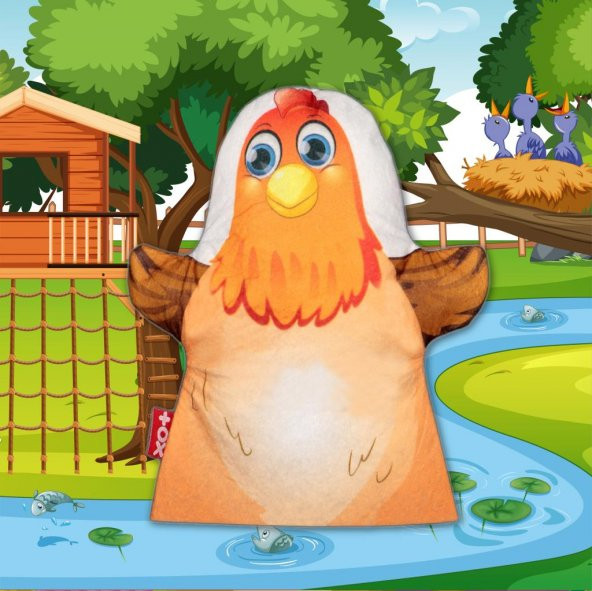 Tavuk Evcil Hayvanlar Keçe El Kukla T317 - Resim 5