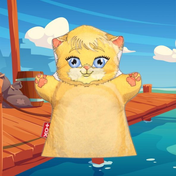 Kedi Evcil Hayvanlar Keçe El Kukla T313 - Resim 5