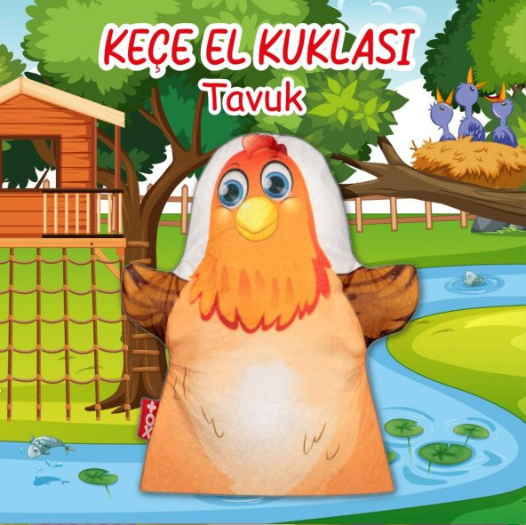 Tavuk Evcil Hayvanlar Keçe El Kukla T317 - Resim 2