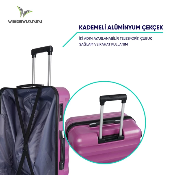 Vegmann Delphin Violet Kabin Boy Valiz - 7