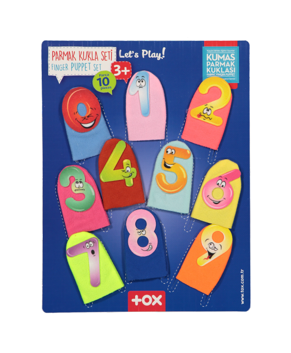 Rakamlar 10 Parça Parmak Kukla T064 ürün görseli 1
