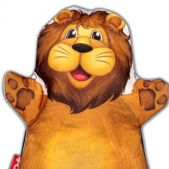 Aslan Vahşi Hayvanlar Keçe El Kukla T131 - Resim 3