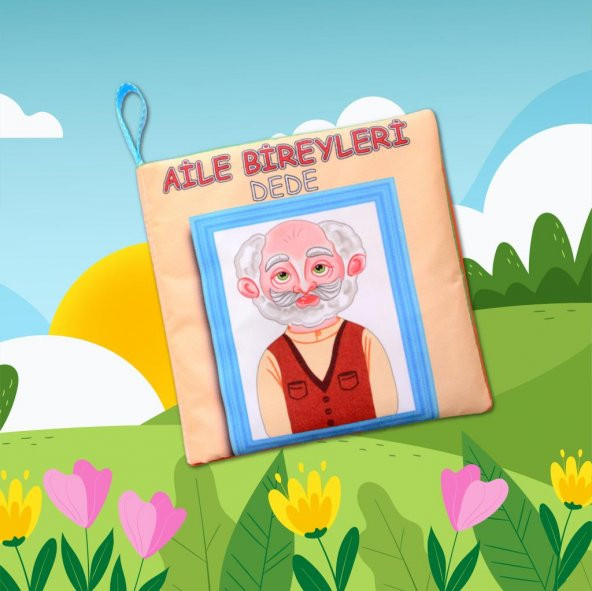 Aile Bireyleri Sessiz Kumaş Kitap T109 - Bez Kitap - 5
