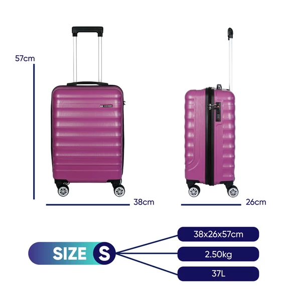 Vegmann Delphin Violet Kabin Boy Valiz - 2