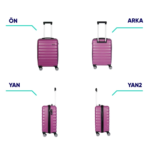 Vegmann Delphin Violet Kabin Boy Valiz - 8