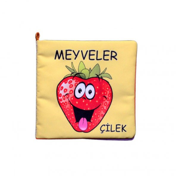 Meyveler Kumaş Sessiz Kitap T049 - Bez Kitap