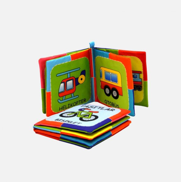 Taşıtlar Kumaş Sessiz Kitap T050 - Bez Kitap - 5