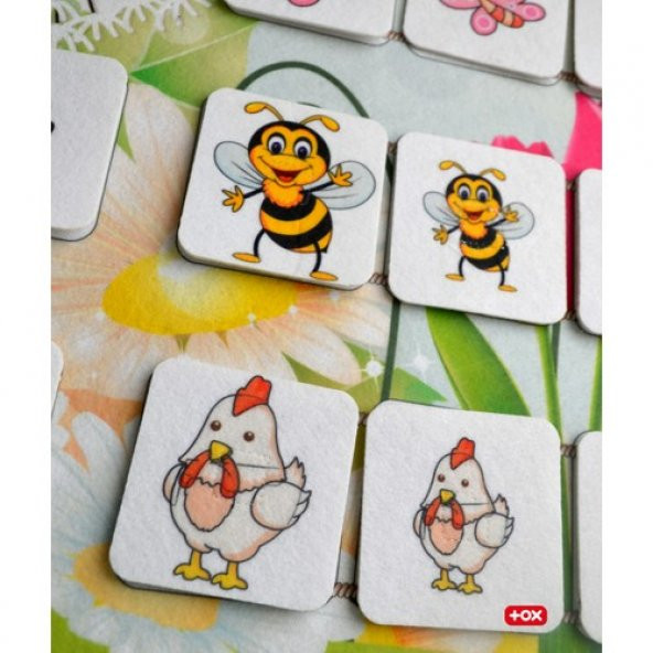 Büyük - Küçük Hayvan Oyunu Keçe Cırtlı Duvar Panosu - Resim 4