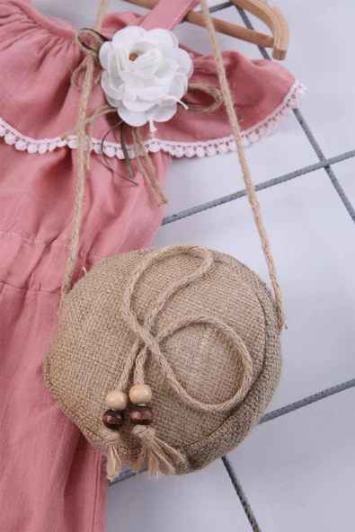 Babyhola Kız Çocuk Çantalı Batik Tulum 2582 - 7