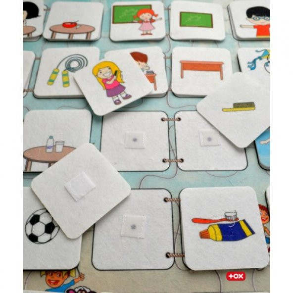 Eylem Ilişkisi Keçe Cırtlı Duvar Panosu - Resim 4