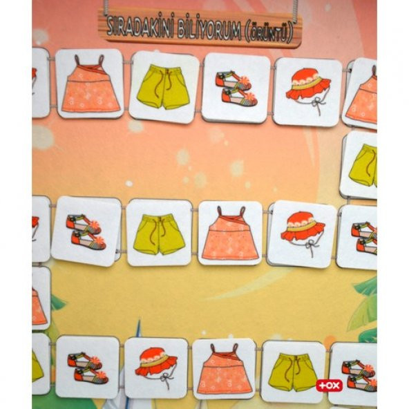 Sıradakini Biliyorum - Yaz Keçe Cırtlı Duvar Panosu - Resim 2