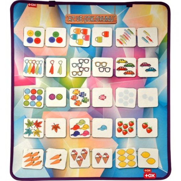 Az ve Çok Oyunu Keçe Cırtlı Duvar Panosu - Resim 2