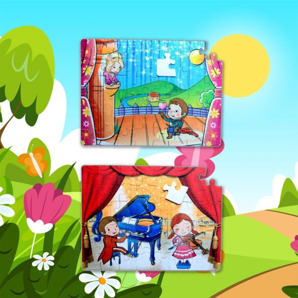 Sahne 5+ Keçe Yapboz - 5 Yaş Puzzle T019 - 5