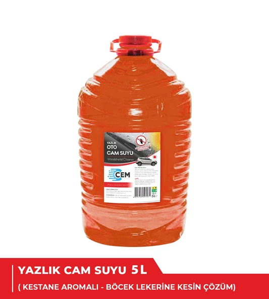 CEM CAR CARE Yazlık Cam Suyu 5 LT