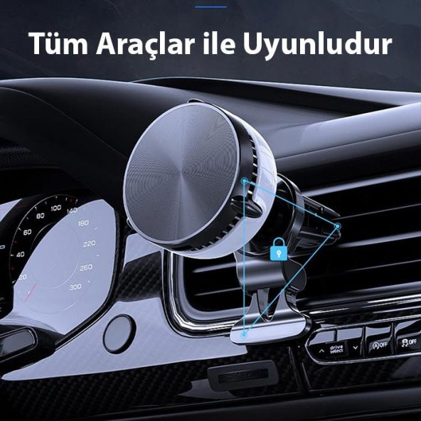 Coofbe Güçlü Magsafe İphone Araç İçi Telefon Tutucu İphone 12 13 14 Pro Max Araç Tutucu Soğutmalı Telefon Tutucu - 5