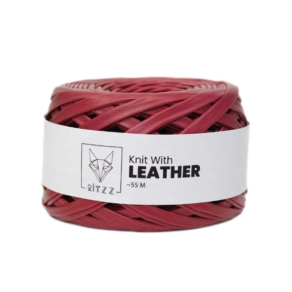 Ritzz Leather Deri İp - Mat Kırmızı
