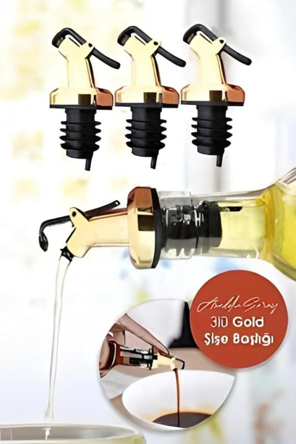 Sızdırmaz 3 Lü Yağdanlık Tıpası (YAĞDANLIK BAŞLIĞI, TAPA, TIPA, KAPAKLI ŞİŞE UCU) Gold