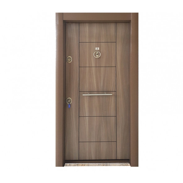 Statik Kasa Düz Model Çelik Kapı Daire Kapısı GizliAyarlı Tırnaklı Sistem - 1