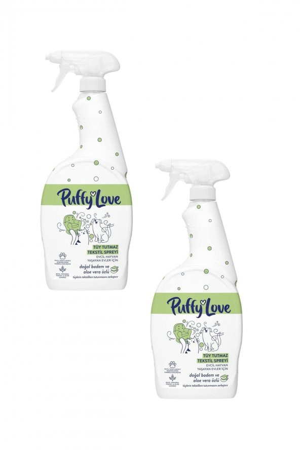 Kedi Köpek Bademli Ve Aloe Veralı Tüy Tutmaz Tekstil Sprey 750 Ml (2 Adet)