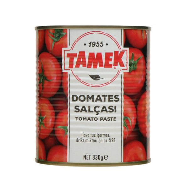 Tamek Domates Salçası Teneke 830 Gr