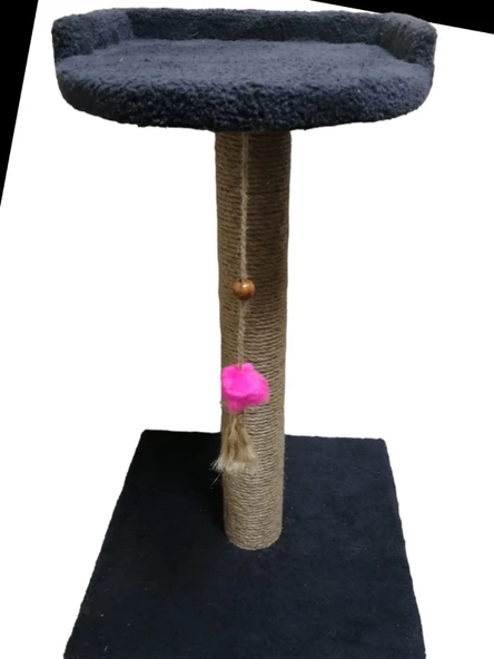 OKYA PETSHOP KEDİ TIRMALAMA TAHTASI VE YATAĞI -60 CM -GRİ