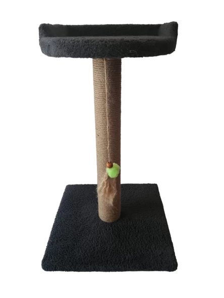 OKYA PETSHOP KEDİ TIRMALAMA TAHTASI VE YATAĞI -60 CM -GRİ - 2