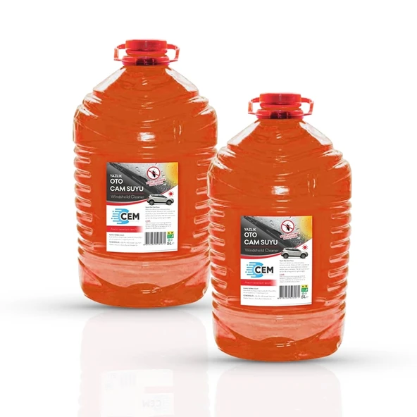 CEM CAR CARE Yazlık Cam Suyu 5 LT 2'Li Avantaj Paket