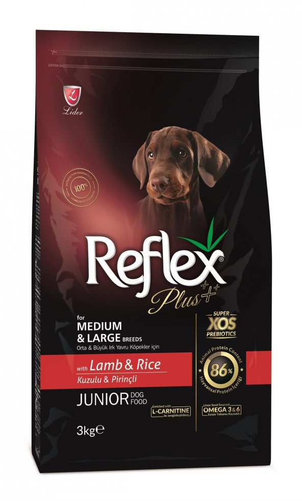 Reflex Plus Medium-Large Junior Lamb 3 Kg