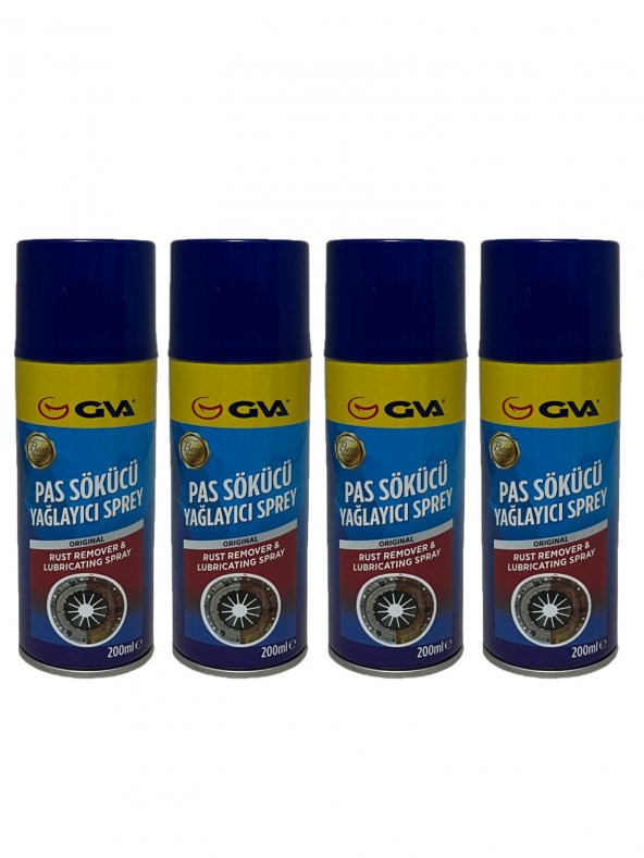 Gva Pas Sökücü Yağlayıcı Sprey 200 Ml. 4 Adet